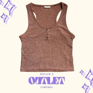 Mauve Pink Thick Tank Top